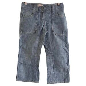 Dice Kayek barrel style cropped jeans size Small